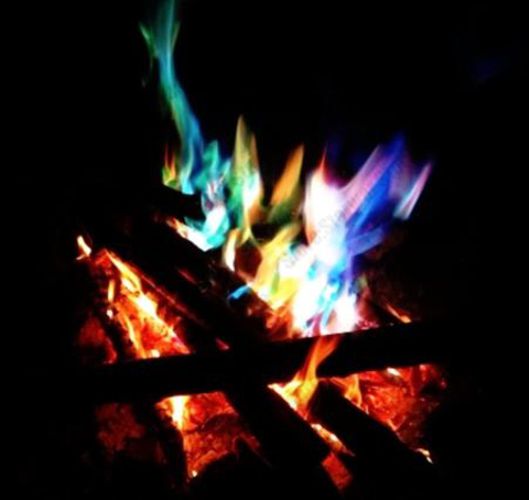 Mystical Fire Magic Tricks Coloured Flames Bonfire 10g Sachets - UK SELLER