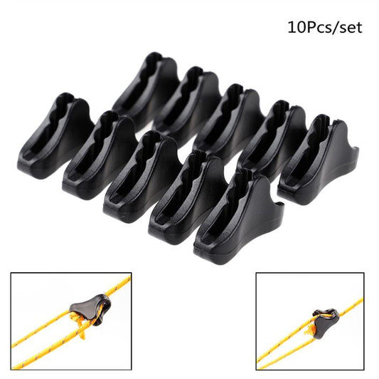 10 Pcs/Set Windproof Tent guy rope easy drawstring device Camping Tools