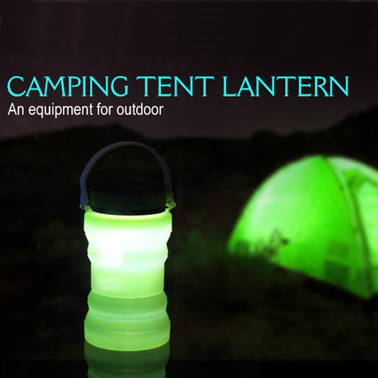 Camping light lantern torch compact silicone solar & USB charging