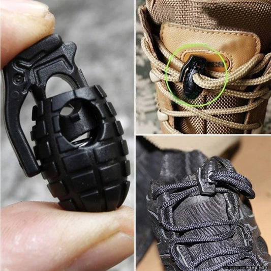 Grenade Toggle Buckle Rope Shoelace stopper clamp Rucksack Cord Clip Hiking