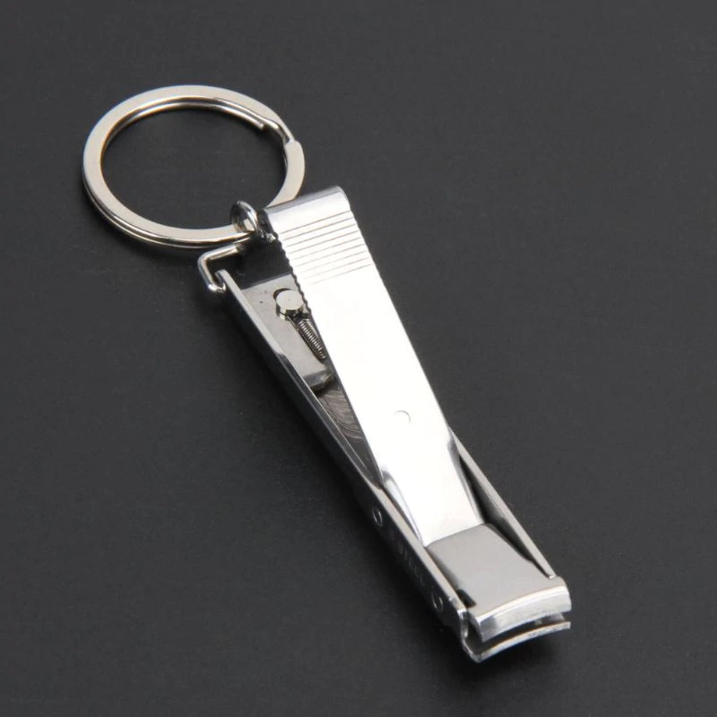 EDC Keyring Foldable Stainless Nail Clippers & file Camping Hiking Travel Tools