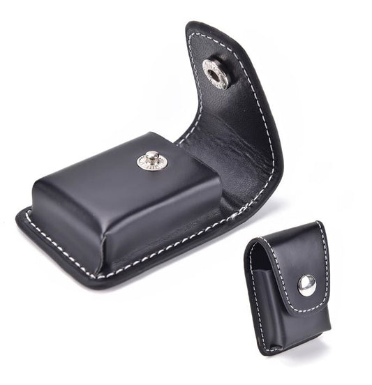 Petrol Windproof Lighter PU Leather Case Zipp - UK SELLER