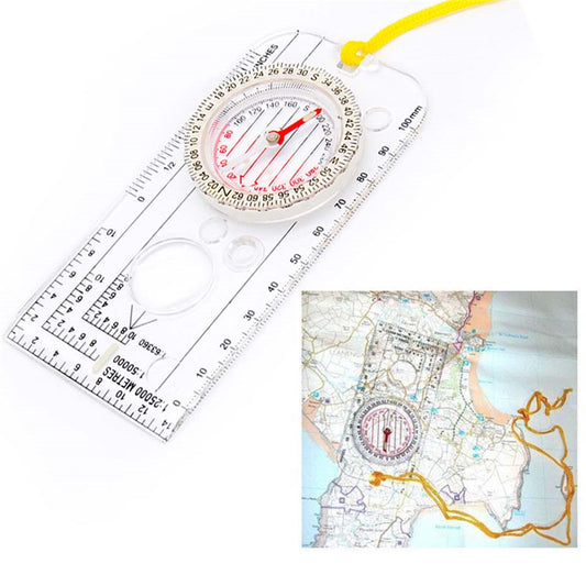 Map Orienteering Compass Survival Emergency Camping Hiking Travel Tools
