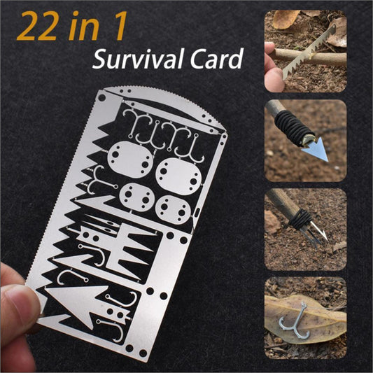 EDC 22 in 1 Survival Tactical Hunting Pocket Card