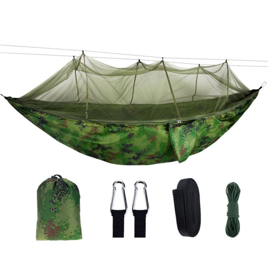 Hammock + Anti Mosquito Net Jungle Military Parachute Bushcraft Camping Survival