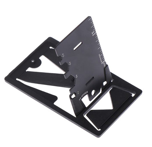 EDC Multifunction Card Tool Folding Mobile Phone Holder Survival Camping