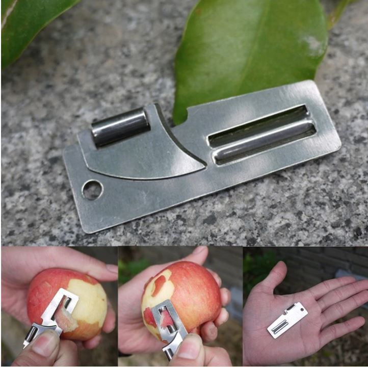 EDC Can Opener & Veg + Fruit Peeler Survival Emergency Camping Hiking Tools