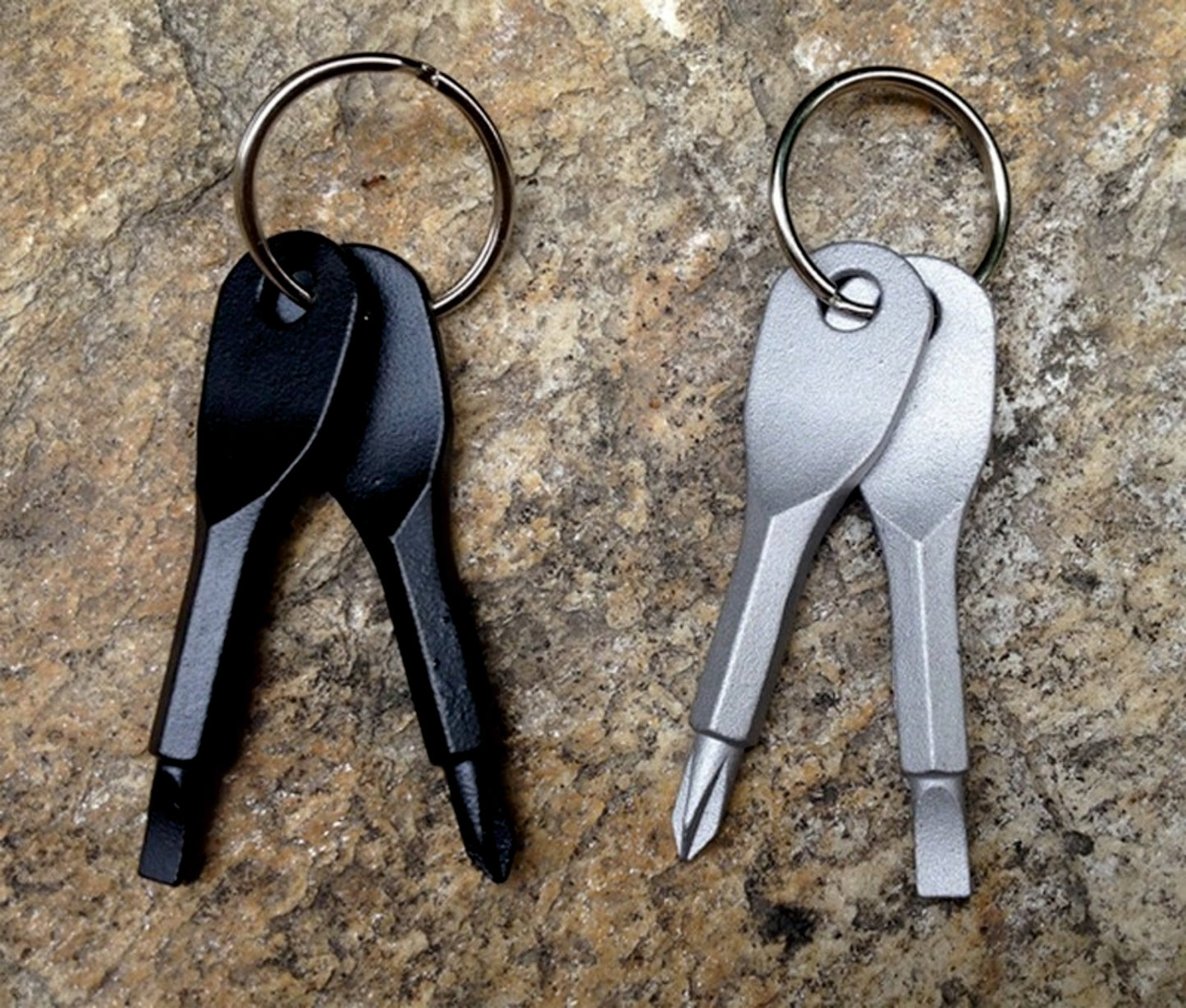 EDC Portable Phillips & Slotted Screwdriver Key Ring