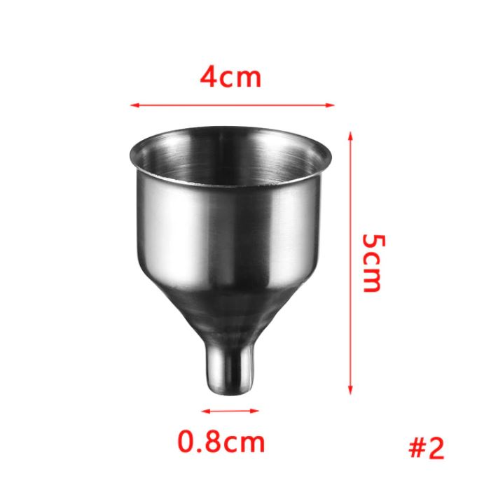 Hip Flask Funnels Assorted Sizes fill your flask easily without spilling!