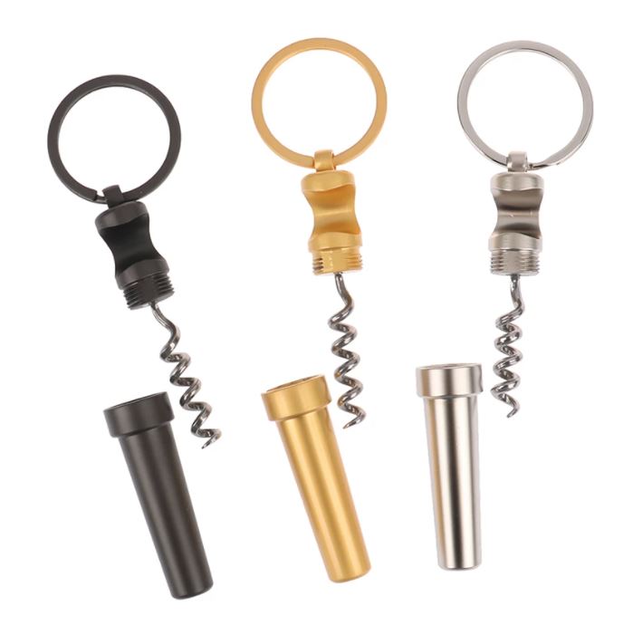 EDC Bottle Opener & Corkscrew luxury keyring Camping Hiking travelling Tools