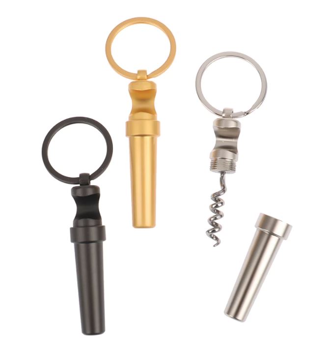 EDC Bottle Opener & Corkscrew luxury keyring Camping Hiking travelling Tools