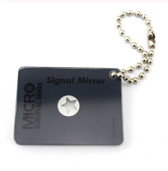 EDC Micro Floating Signal Mirror Survival Emergency Camping Tools