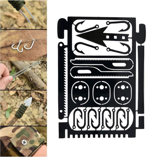 EDC Multifunction Fishing Gear Hook Arrow Card