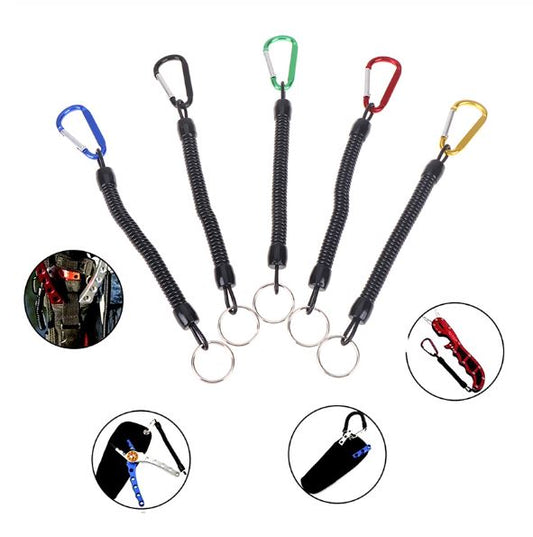 EDC Extending Lanyard Fishing kayak boat jet ski Key Ring attachment