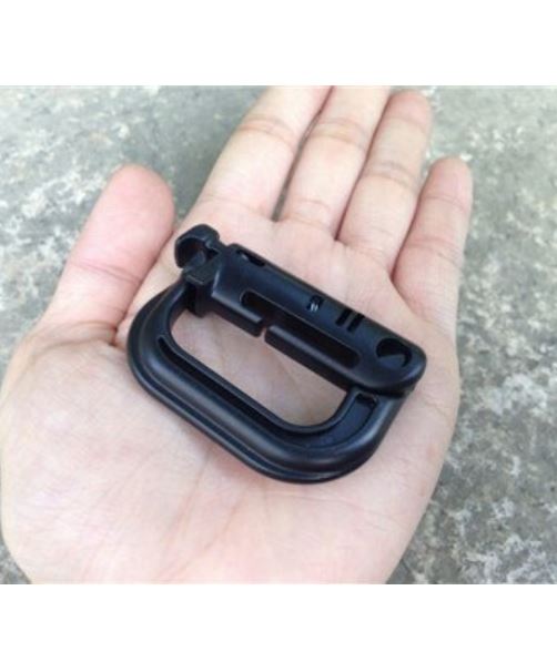 Quick Release Shackle Carabiner D-ring Clip Molle Webbing Backpack Clip