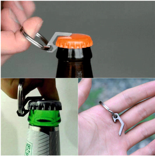 EDC Mini Micro Bottle Opener key ring Survival Emergency Camping Hiking Travel